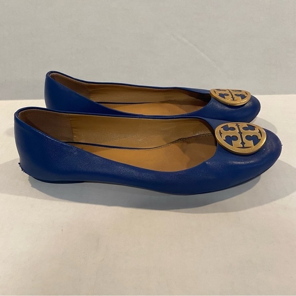 Tory Burch Blue Ballet Flats - Picture 1 of 12